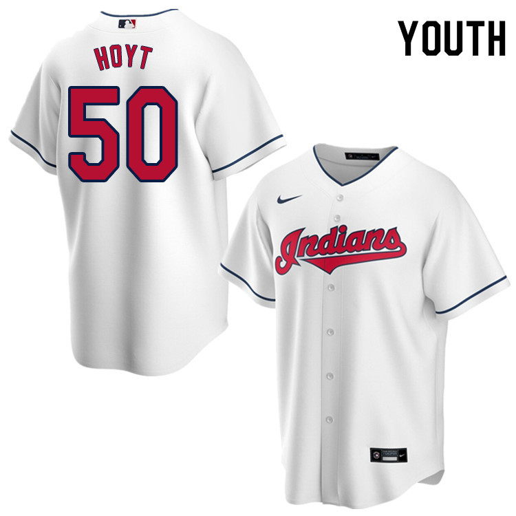 Nike Youth #50 James Hoyt Cleveland Indians Baseball Jerseys Sale-White